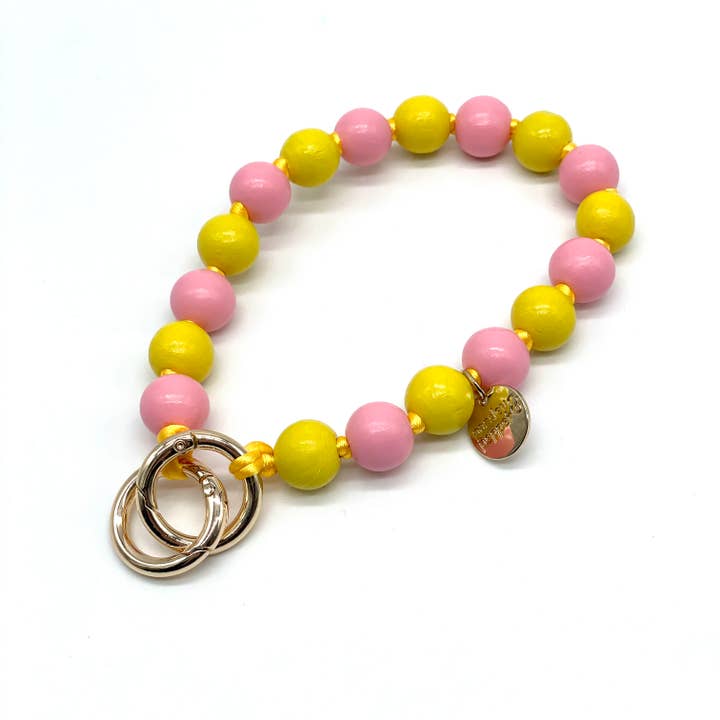 Catenina per cellulare corta in legno 3in1 Ciondolo per borsa & Portachiavi per la vendita all'ingrosso da parte di Parsley & Pepper