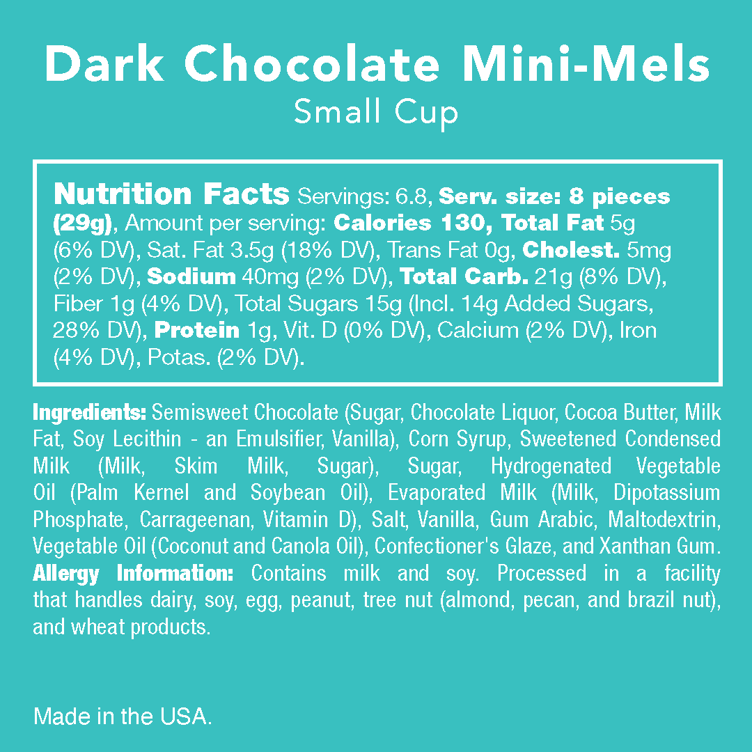 Candy Club - Wholesale Chocolate Covered Sweets - Dark Chocolate Mini-Mels 3