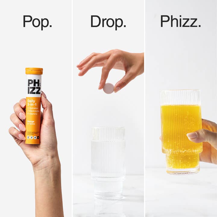 Phizz – wholesale Oral supplement/vitamin – Phizz 20 Tablet 3-in-1 Effervescent - Orange5