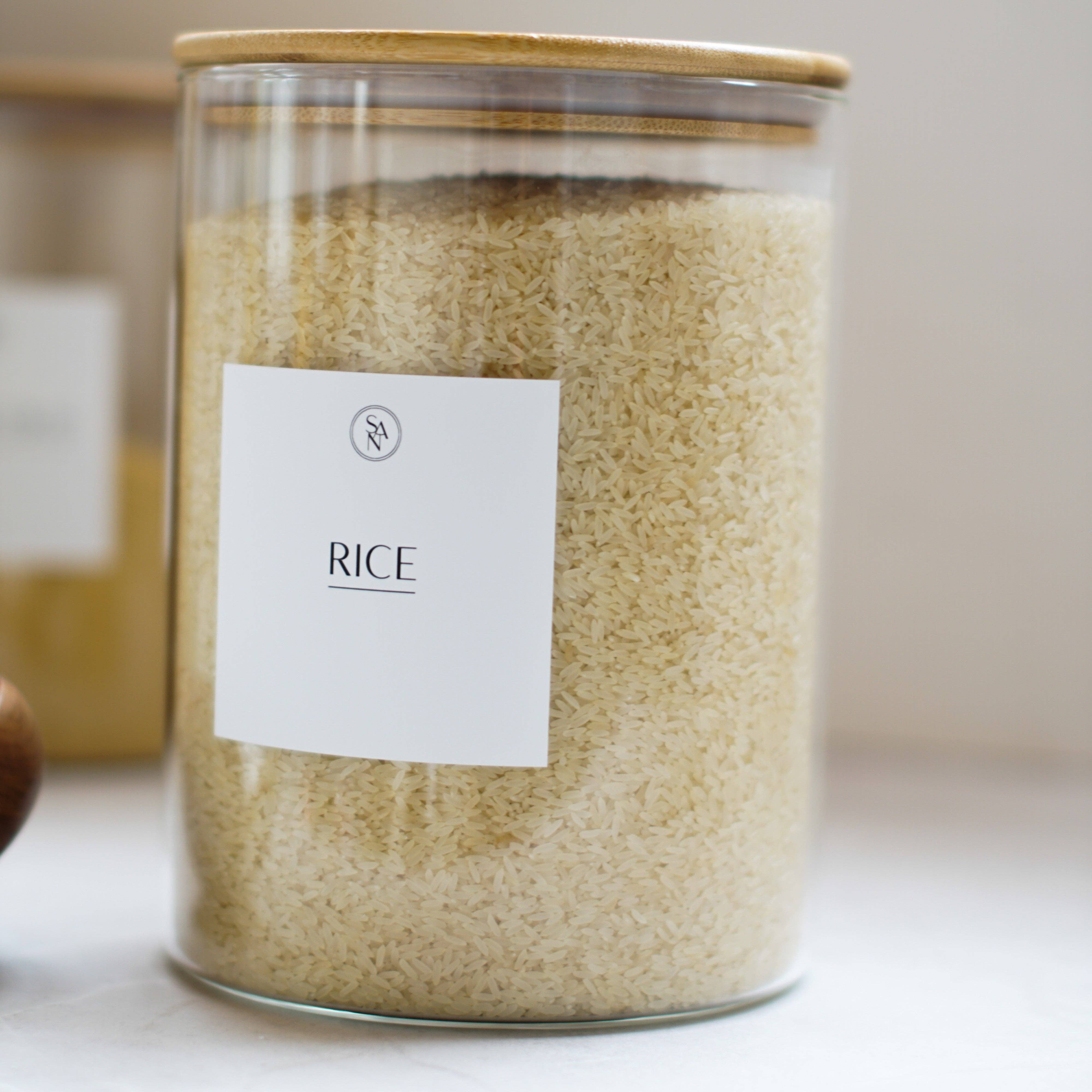 So At Nature – wholesale Matlåda – Ultimat Köksskafferisats - 8 lufttäta burkar med vattentäta etiketter6