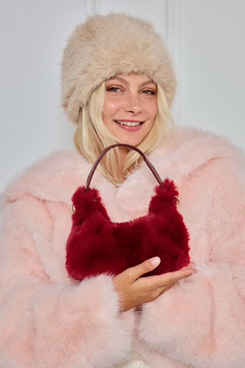 BYREN | ÉLINE L'ATELIER - Wholesale Top Handle Bag - Women's - Faux fur bag CY302JHUI5