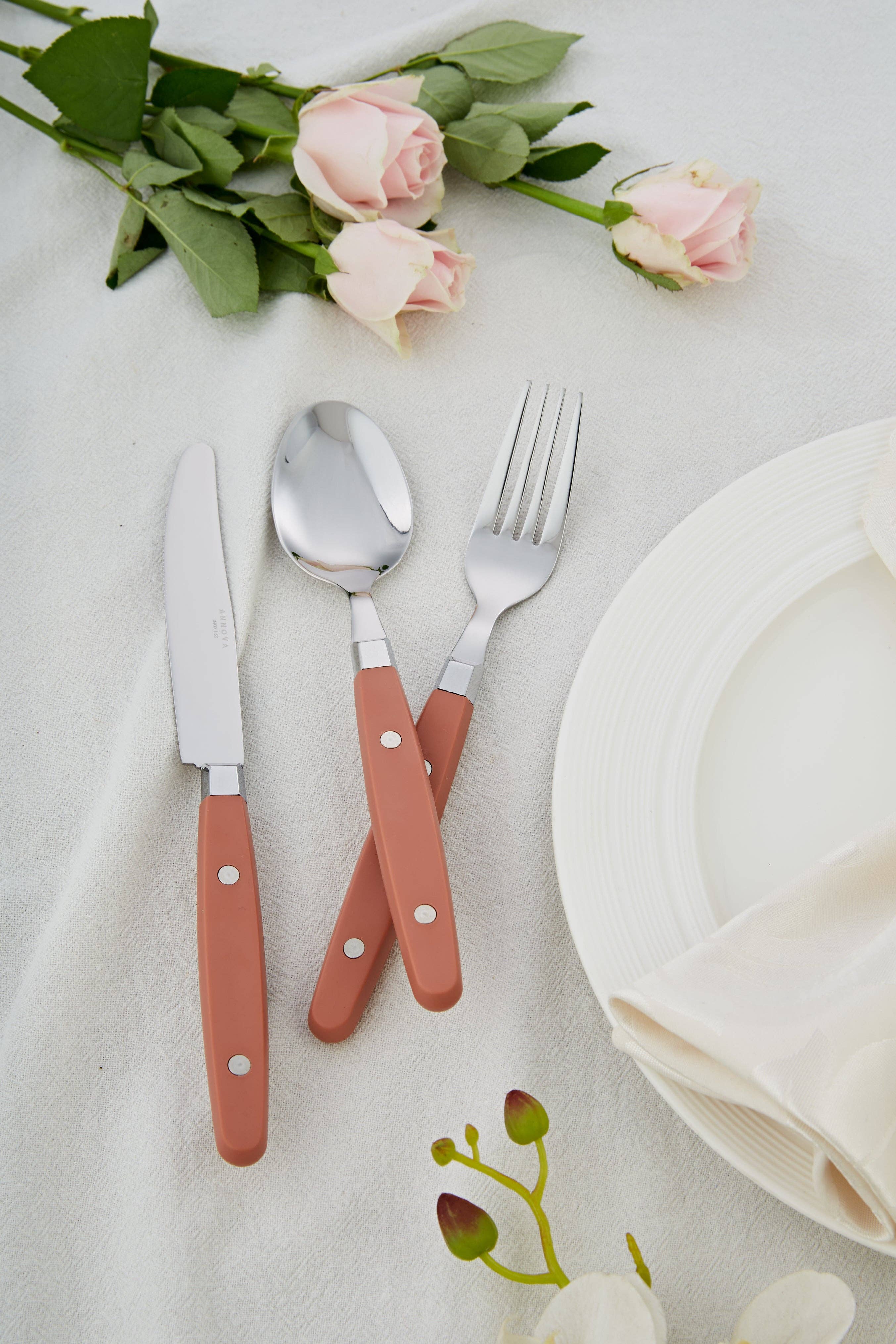 ANNOVA - Venta al por mayor Conjunto de cubiertos - Juego de Cubiertos Retro ANNOVA de 20 Piezas3