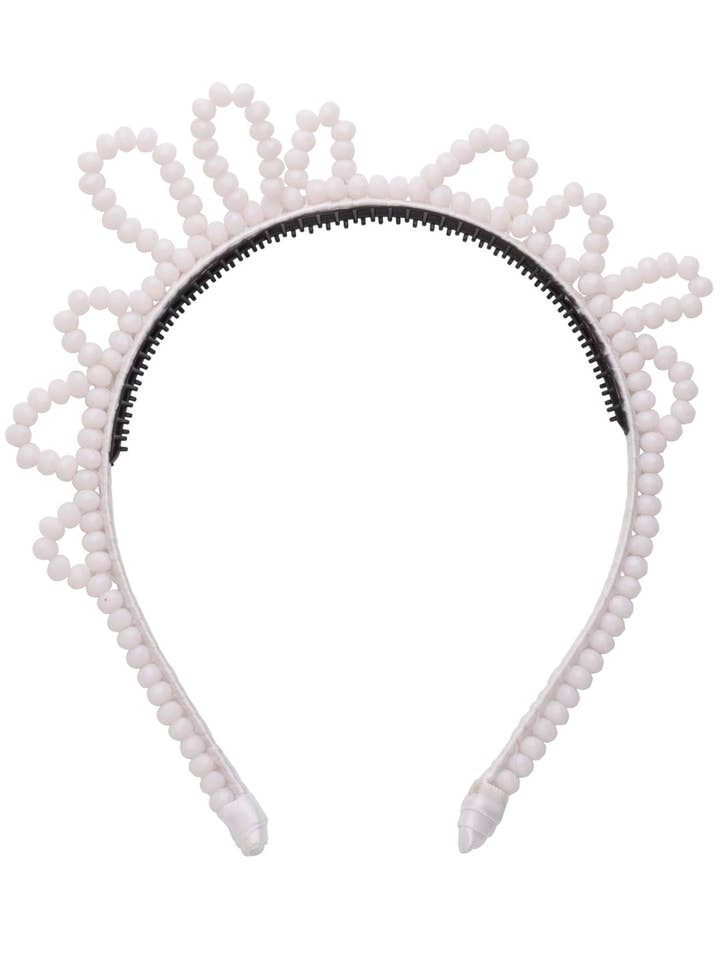 Bandeau Glass Princess - Blanc pour la vente par Project 6 NY Kids