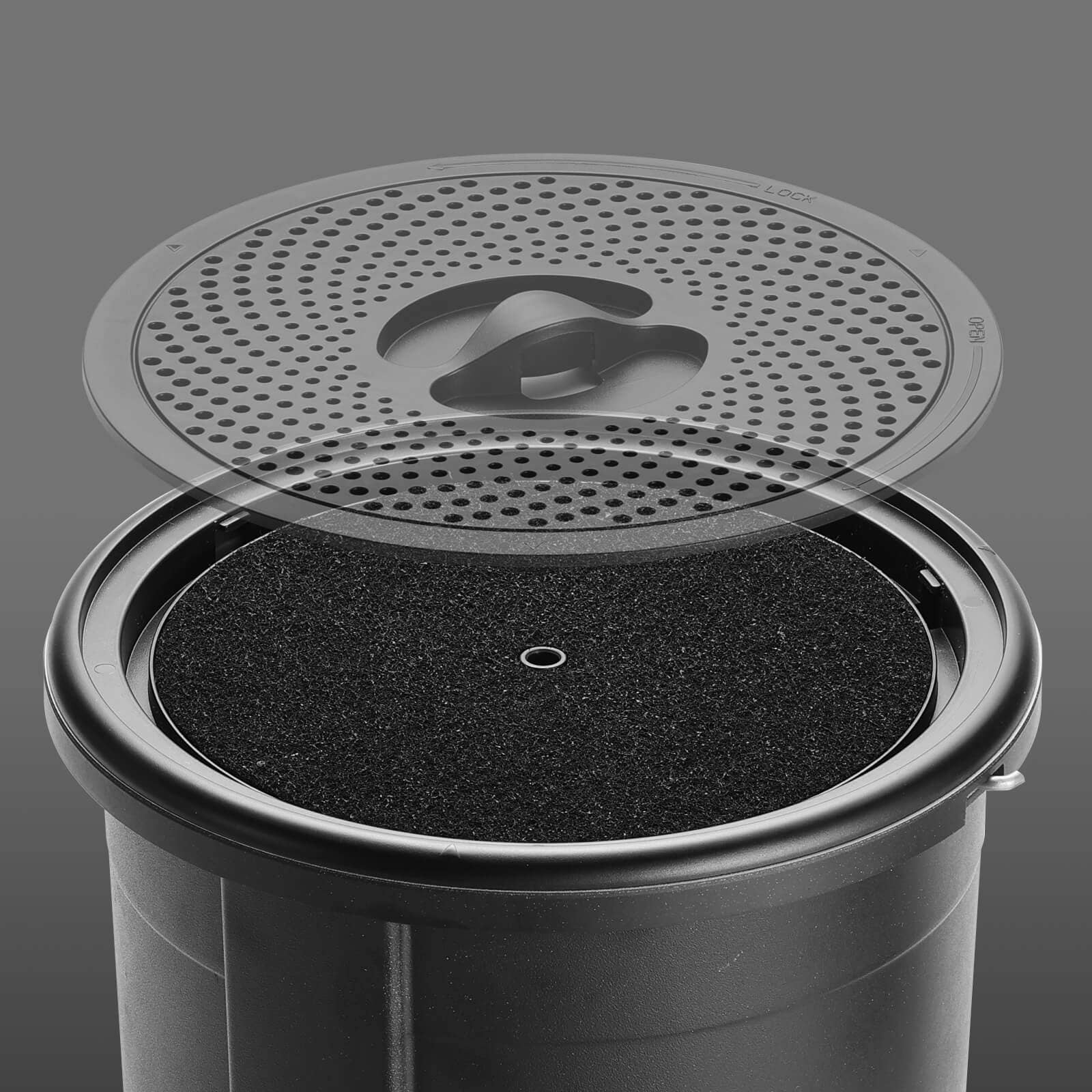 Airthereal - Vendita all'ingrosso Utensile/attrezzo da cucina - Secchio per compostiera da cucina con coperchio di riserva, capacità 2,5 litri3