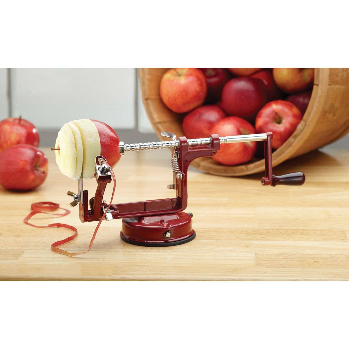HIC - Harold Import Co. - Wholesale Kitchen Tool/Gadget - Apple Peeling Machine – Peels Cores and Slices at Once2