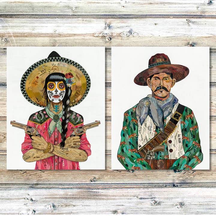 Dolan Geiman – wholesale Konsttryck – Konsttryck | Mexikansk cowboy väggkonst | VAQUERO (TIGERS)