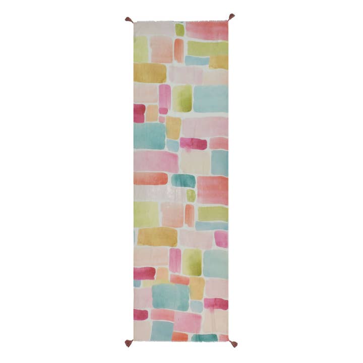 Gilbert Pastel Colorblock Scarf for wholesale by Dupatta Designs