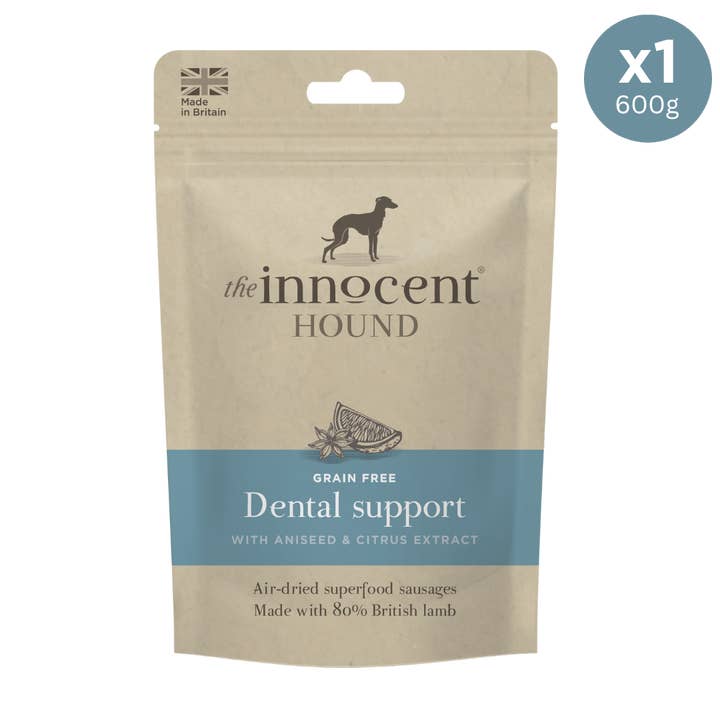 Dental Support Sausages with Aniseed and Citrus Extract 500g for wholesale by The Innocent Hound
