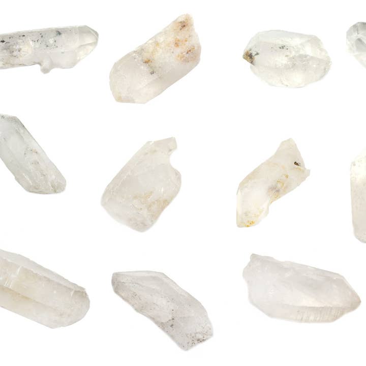12PK Raw Quartz, Mineral Specimens, ± 1" Each for wholesale by Eisco