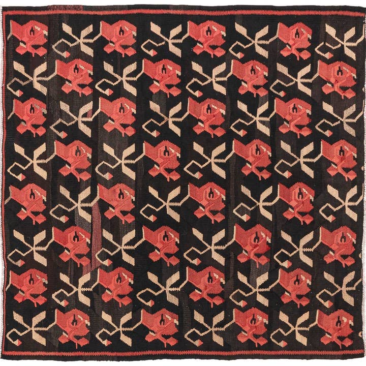 (4'8'' x 4'9'') Oriental Handmade Turkish Kilim Square Rugs for wholesale by Rugtolia