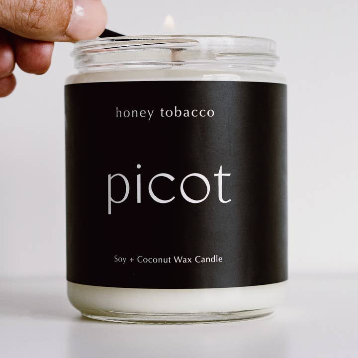 Bougie tabac miel | Ardoise pour la vente par Picot