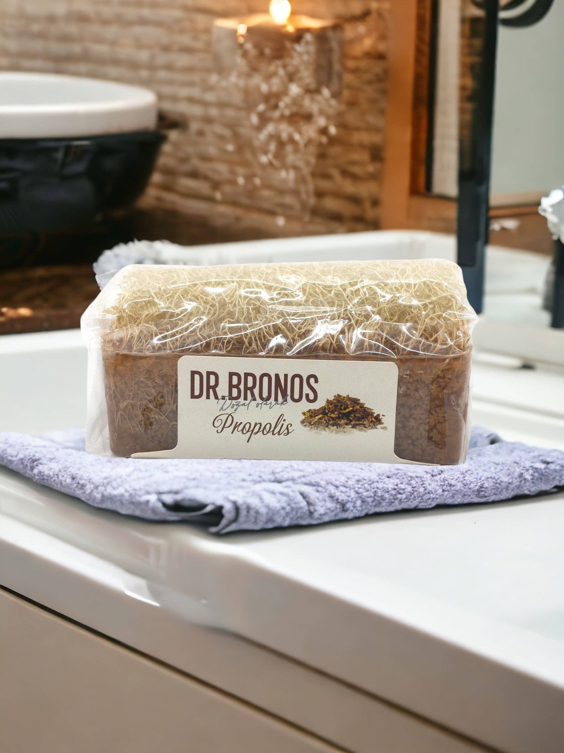 Aladdin - Wholesale Bar Soap - Dr. Bronos | Propolis Soap with Natural Pumpkin Loofah1