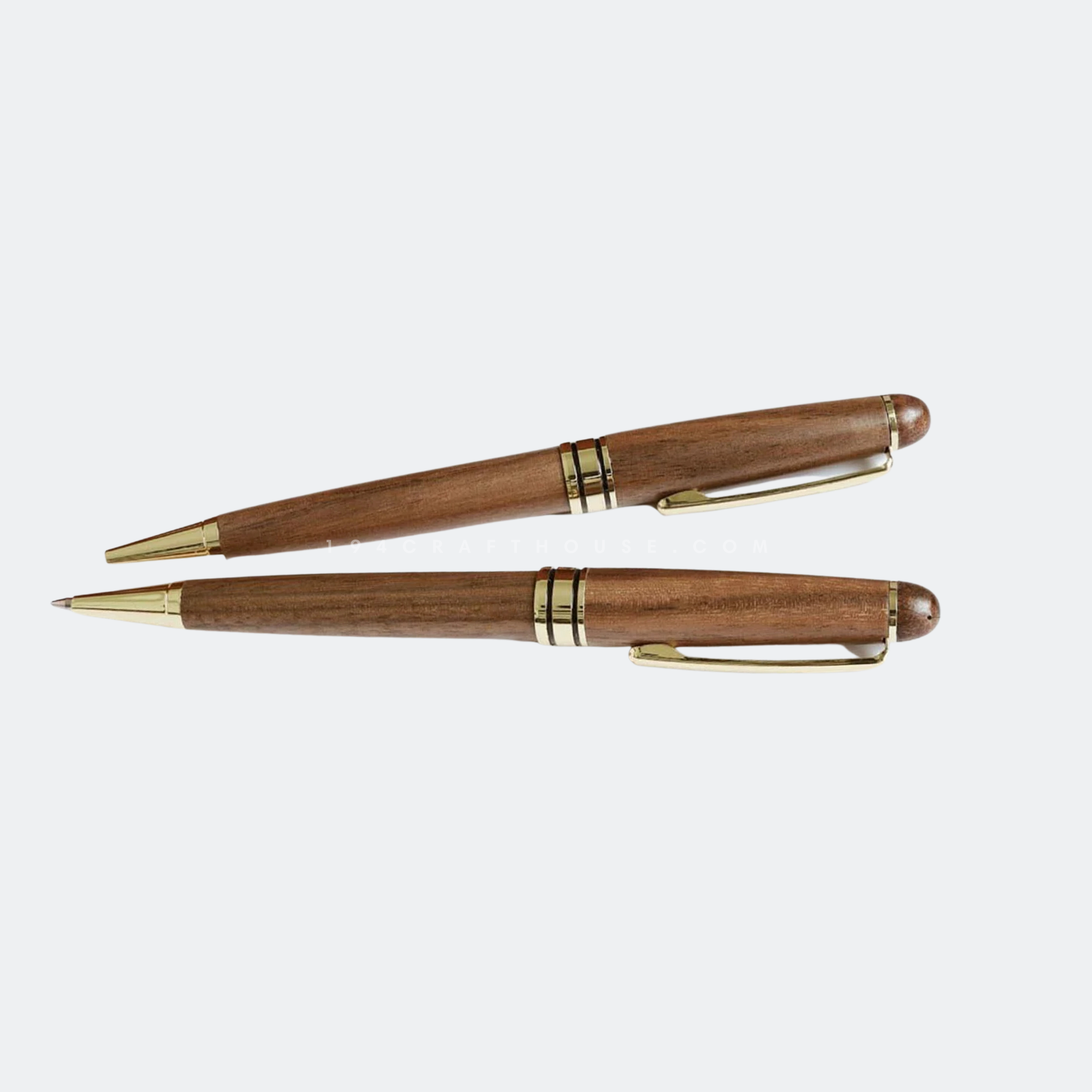 194 Craft House - Vendita all'ingrosso Penne - Penna a sfera in legno di noce - Decorazione per la casa e regali2