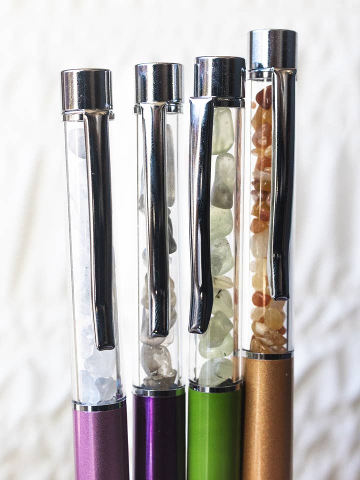 Gemstone Pen for wholesale by Mz. Jones’ Curio, Inc.