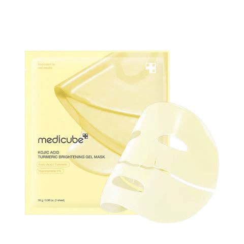 Glowiss - Wholesale Skincare Face Mask - MEDICUBE Kojic Acid Turmeric Brightening Gold Jelly Gel Mask 1 Sheet