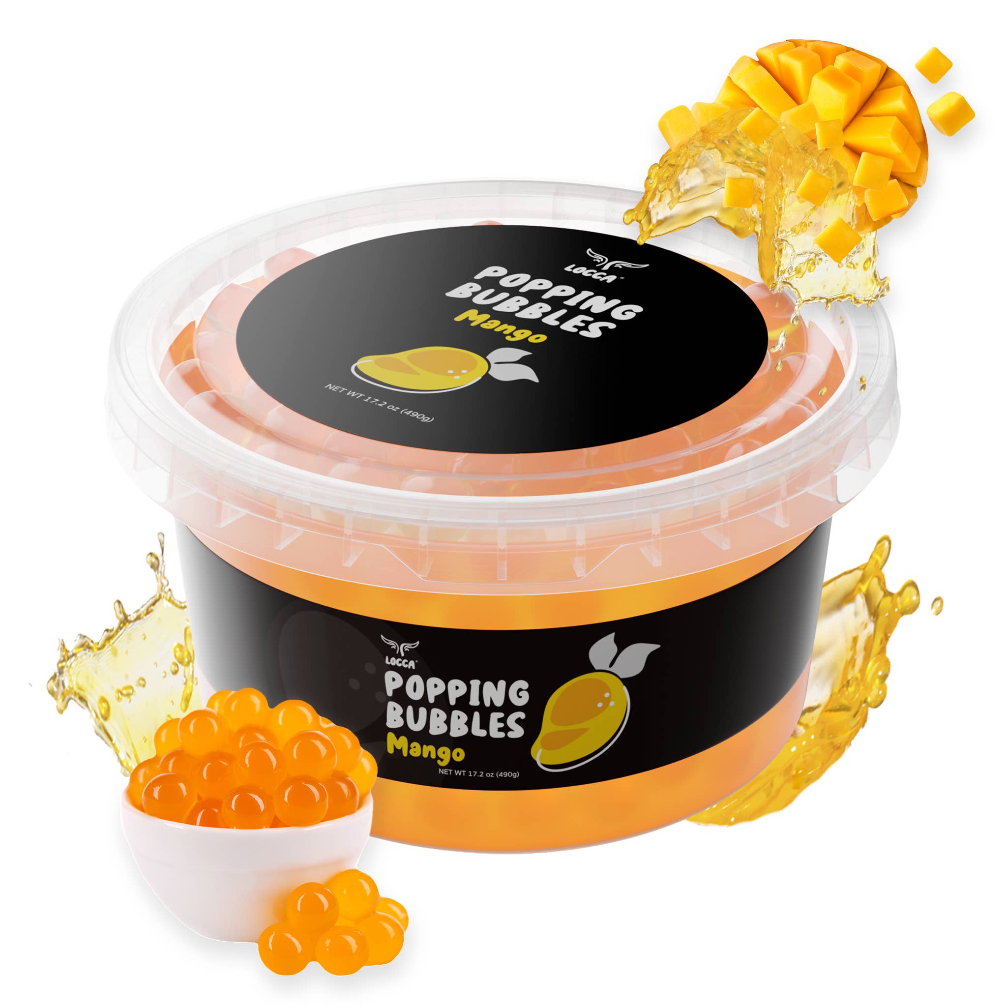 Locca - Wholesale DIY Drink Kit - Locca Popping Boba Pearls with Real Fruit Juice 17oz4