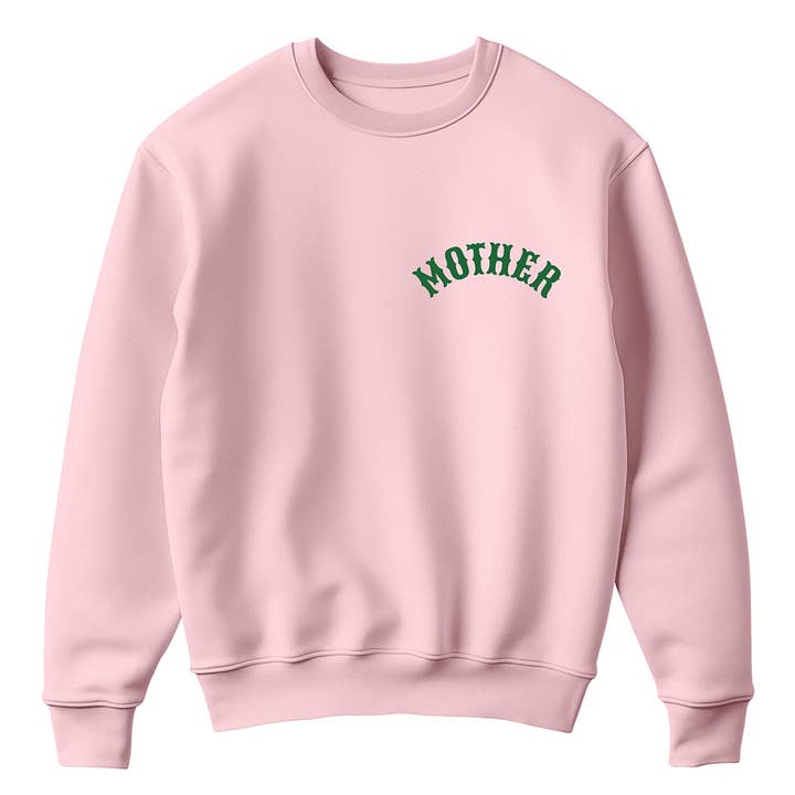 Fashion City - Wholesale Graphic Sweatshirt - Women's - MOTHER Text Logo Print Fleece Sweatshirt1