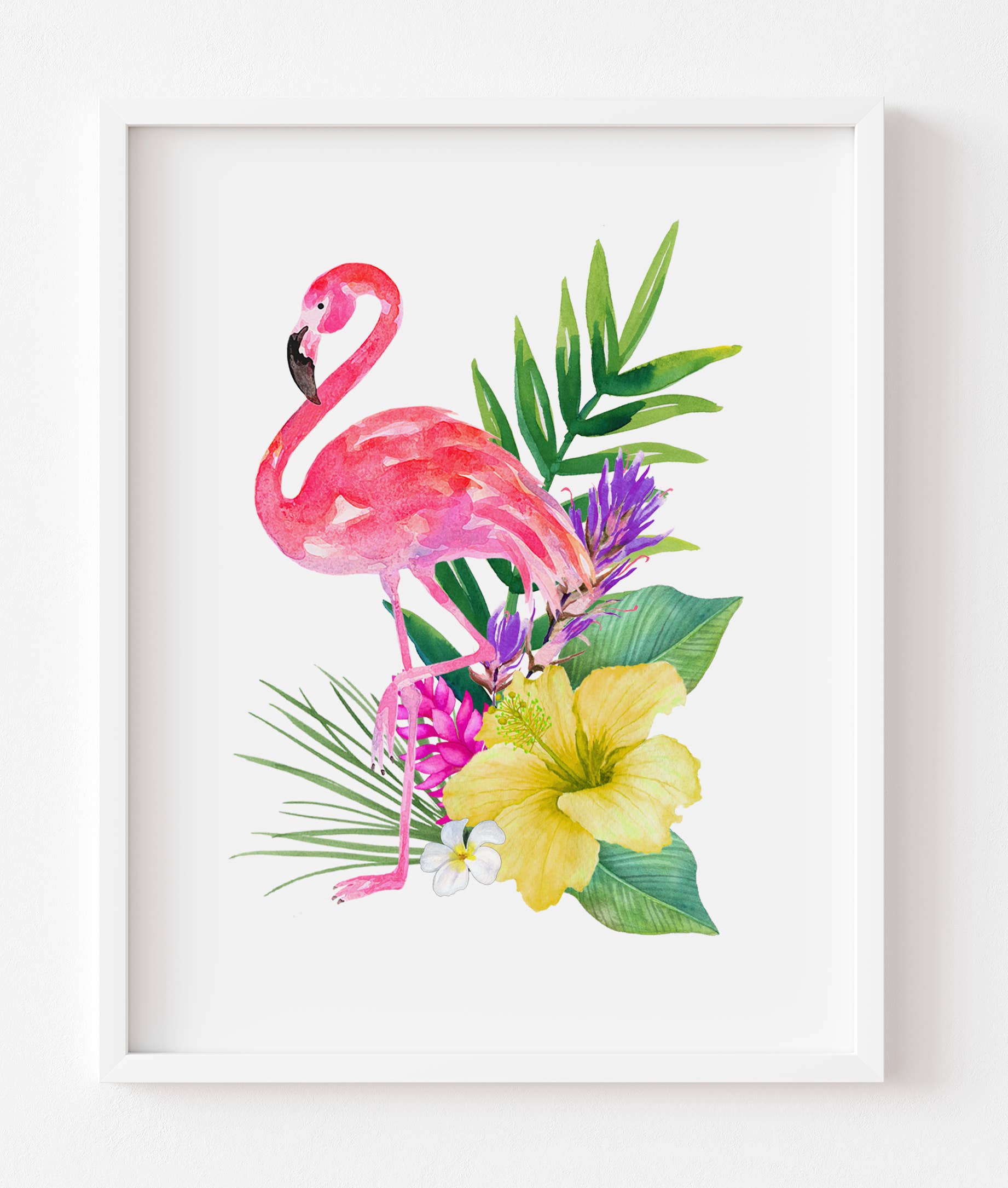 M Design Studio Gifts – wholesale Konsttryck – Flamingo Hibiskus Konsttryck2