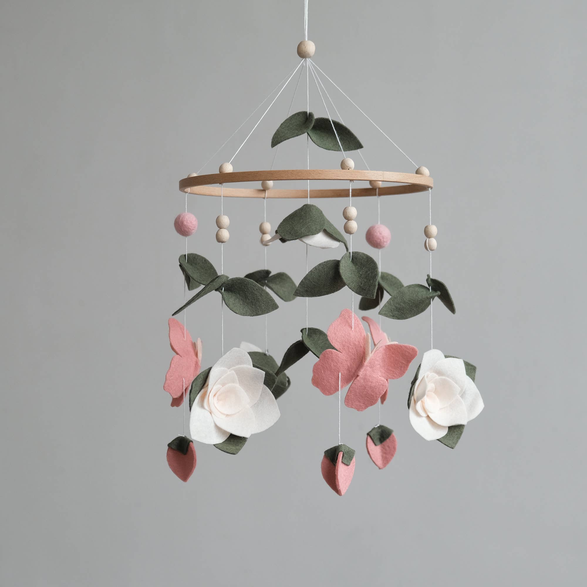 ChilDreams - Wholesale Baby Mobile - Baby Mobile - Floral nursery mobile - Butterfly crib mobile3