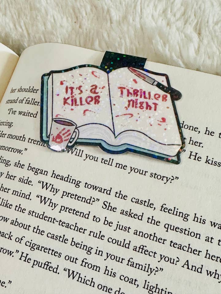 Marque-page magnétique thriller captivant pour la vente par Brinnvill Books