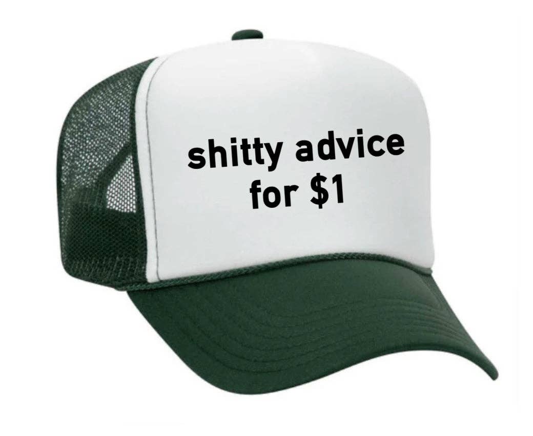Inappropriate Trucker Hats - Wholesale Trucker Hat - Unisex - Shitty Advice for $1 Trucker Hat5