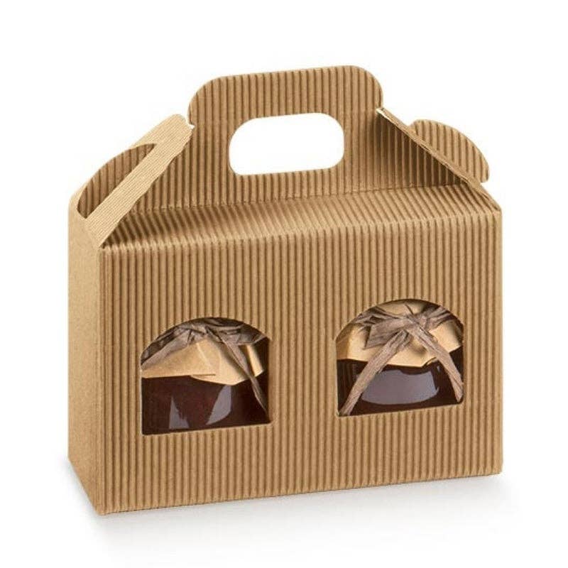 Geocakes - Venta al por mayor Caja de regalo - Caja Ecológica de Cartón KRAFT para 2 melones1