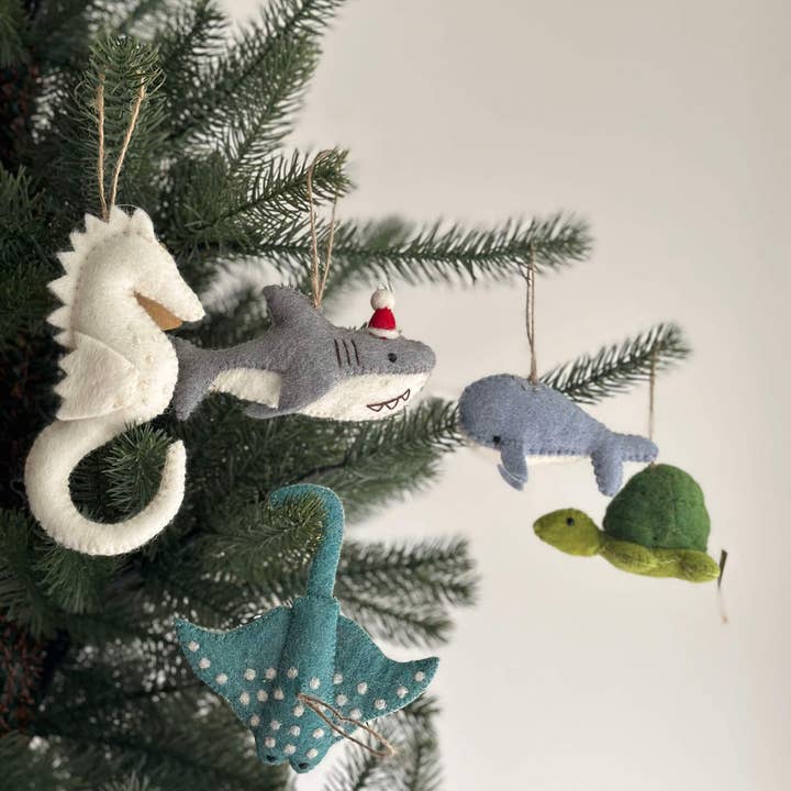 Ganapati - Wholesale Ornament Set - Felt Sea Creature Ornament