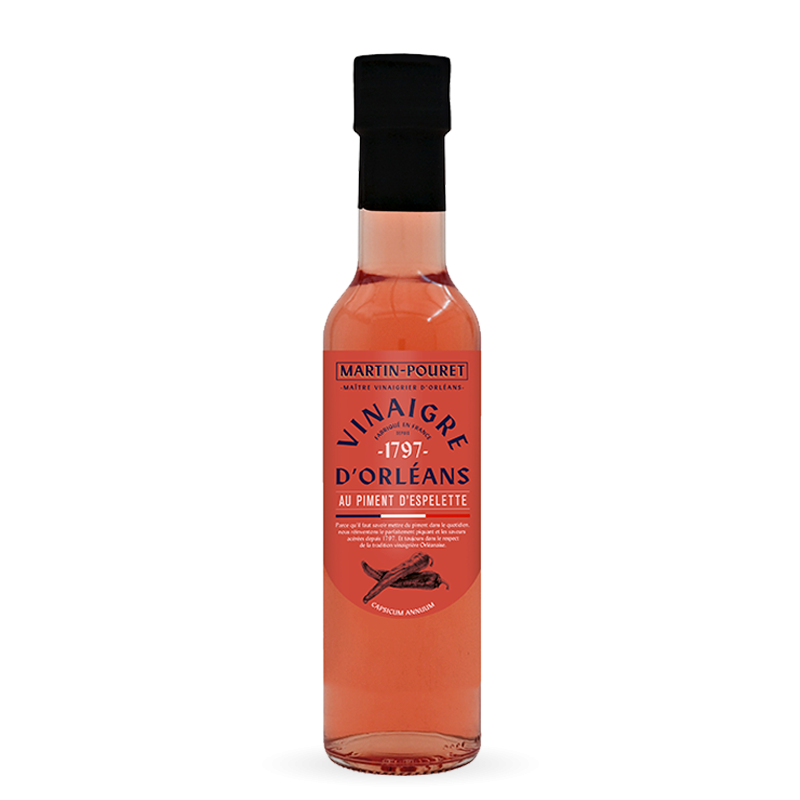 Martin-Pouret – Vinagre por atacado – Vinagre de vinho branco de Orléans com pimenta Espelette A.O.P.1