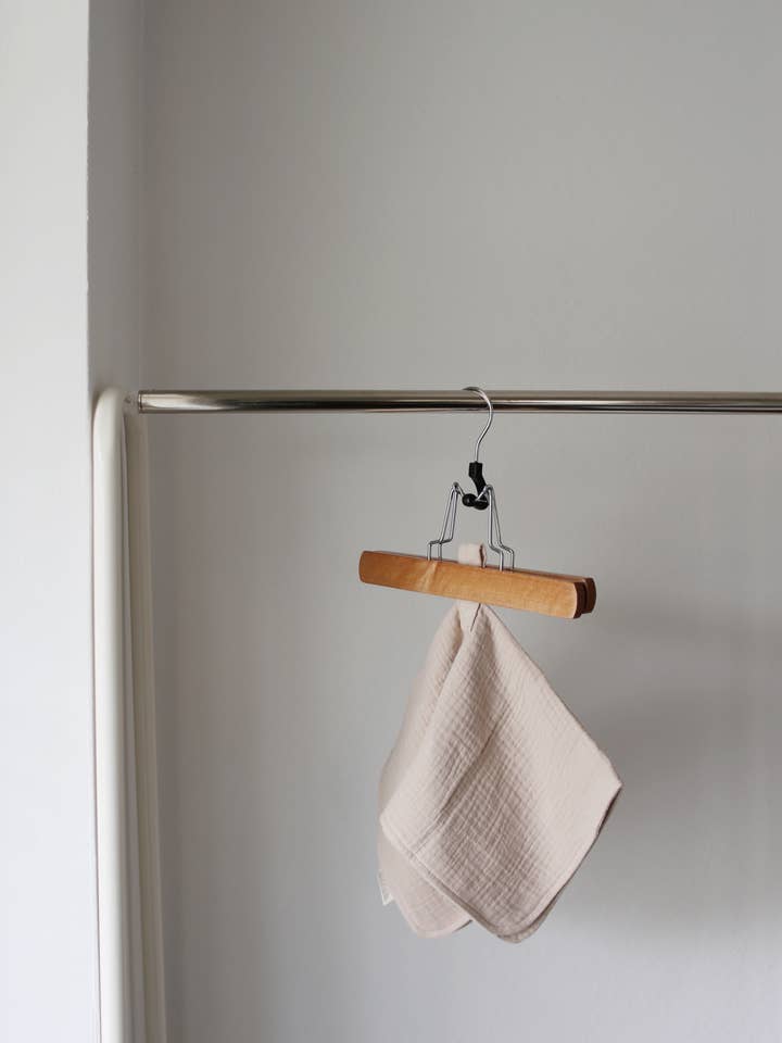 Marlowe & Co - Wholesale Security/Cuddle Blanket - Baby - Natural Sand Organic Cotton Muslin Lovey Blanket7