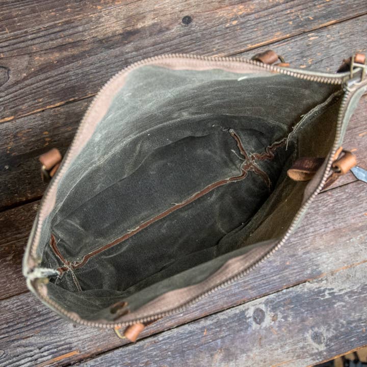 In Blue Handmade - Wholesale Tote bag – Women's - Essential Waxed Canvas and Leather Tote with Options14