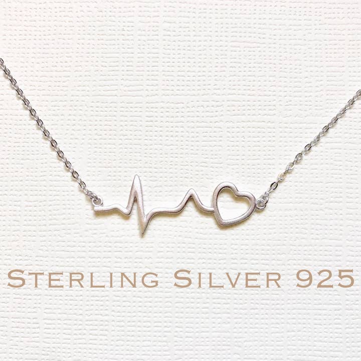 Heartbeat Necklace for wholesale by N.L. McLaughlin.