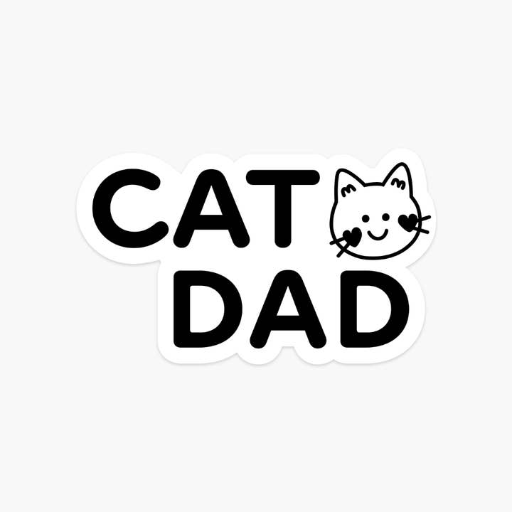 The Stray Shop - Wholesale Sticker - Cat Dad Sticker