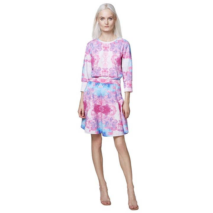 Tie Dye Watercolor short skirt for wholesale by HottieandLord