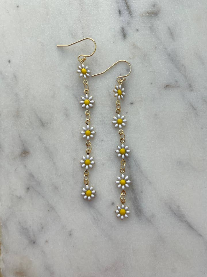 Billie Daisy Earrings for wholesale by Jessica Matrasko Jewelry