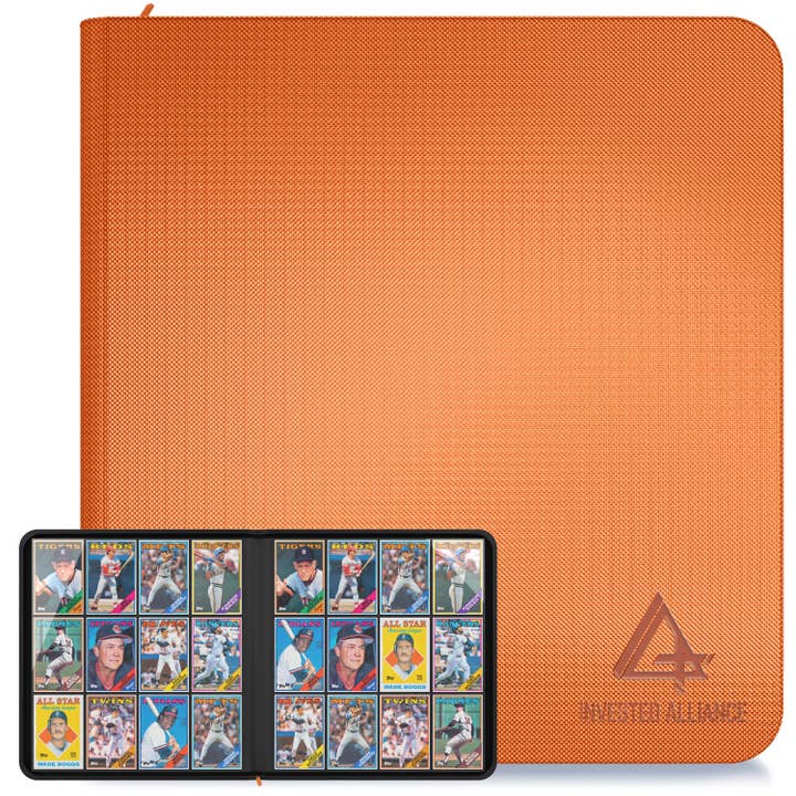 Orange - Premium TCG Card Binder for wholesale by Invested Alliance LLC
