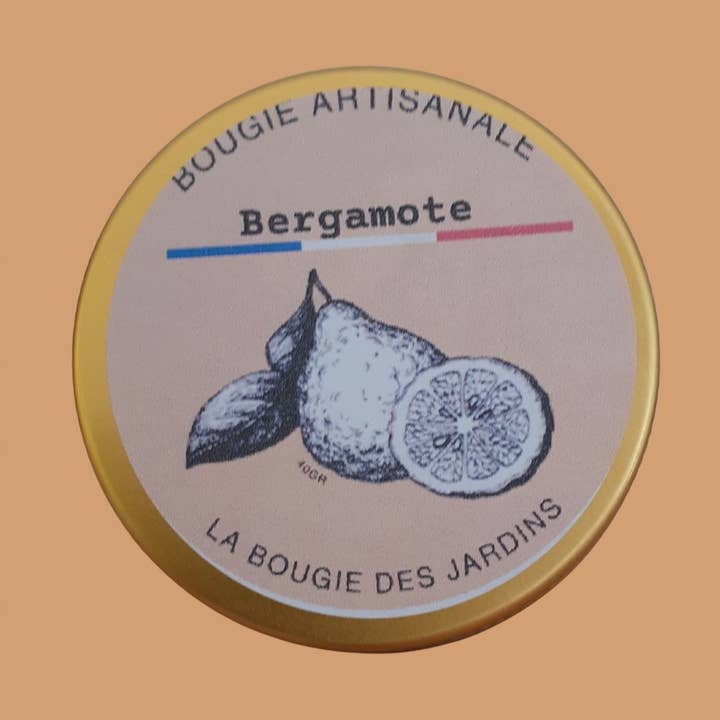 Bougie Capsule cires de soja et colza 40g - Bergamote pour la vente par LA BOUGIE DES JARDINS