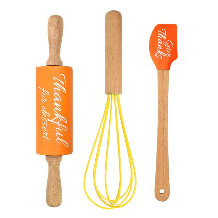 R&M International - Wholesale Kitchen Utensil Set - Fall 3PC Mini Baking Set1