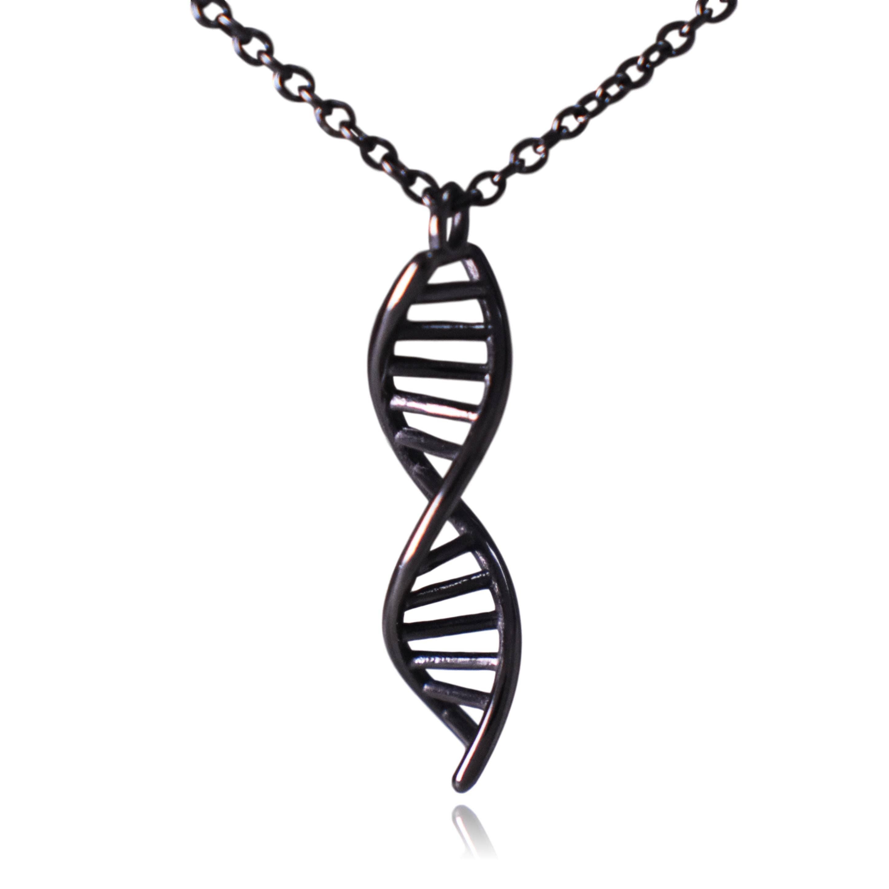 Clayton Jewelry Labs - Vente Colliers à pendentif - Collier en acier inoxydable DNA Double Helix Science1