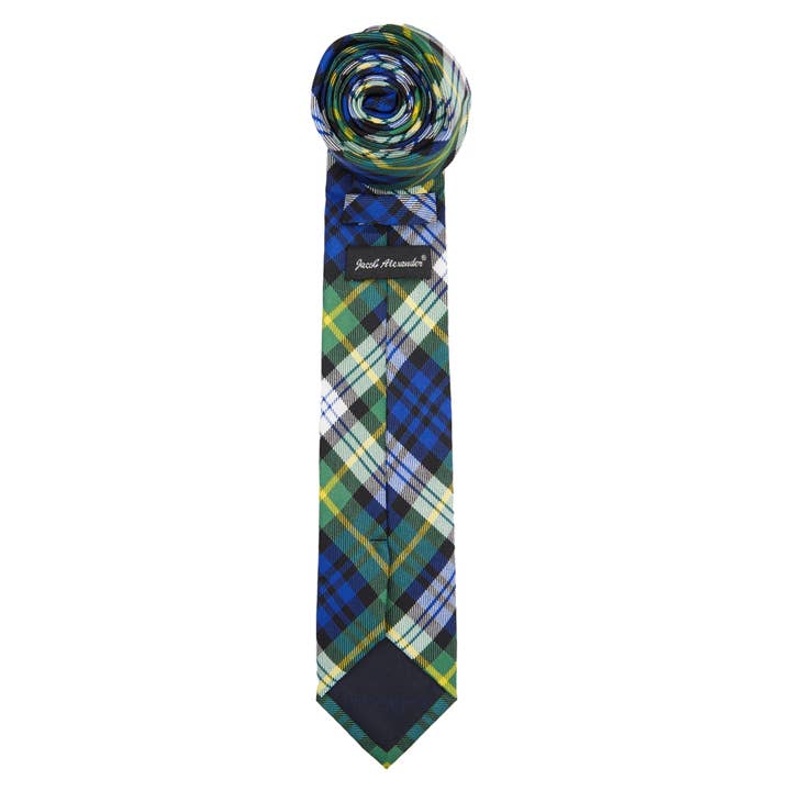 Jacob Alexander – wholesale Necktie – Men’s – Men's Woven Royal Tartans Plaid Tie4