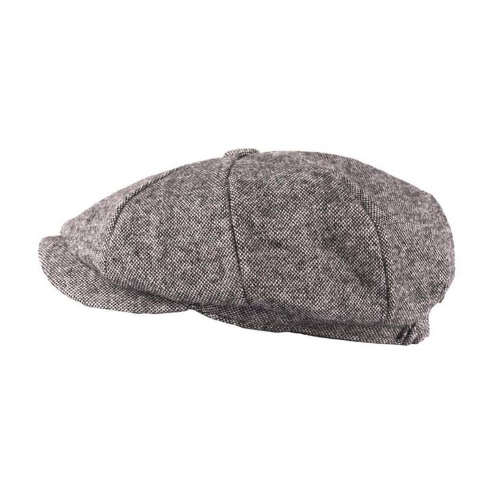 Tweed Newsboy Cap - svart och vitt Mix för wholesale av Heritage Traditions