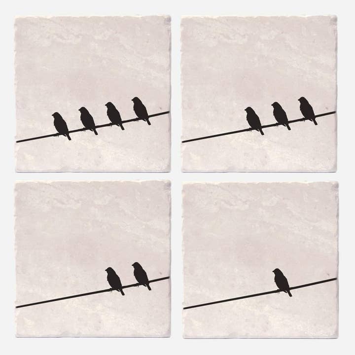 Blackbirds Coasters for wholesale by Versatile Coasters
