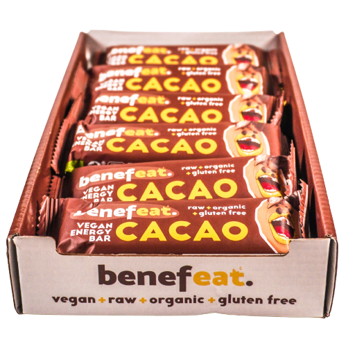 BENEFEAT - Wholesale Snack bar - Raw Organic Energy Bars Gluten-free Cocoa2