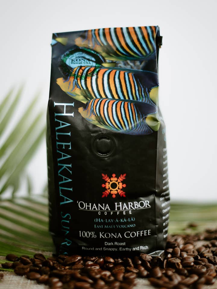 Haleakala Sunrise- 100% Kona Whole Medium Roast 12 oz. for wholesale by 'Ohana Harbor Coffee Company