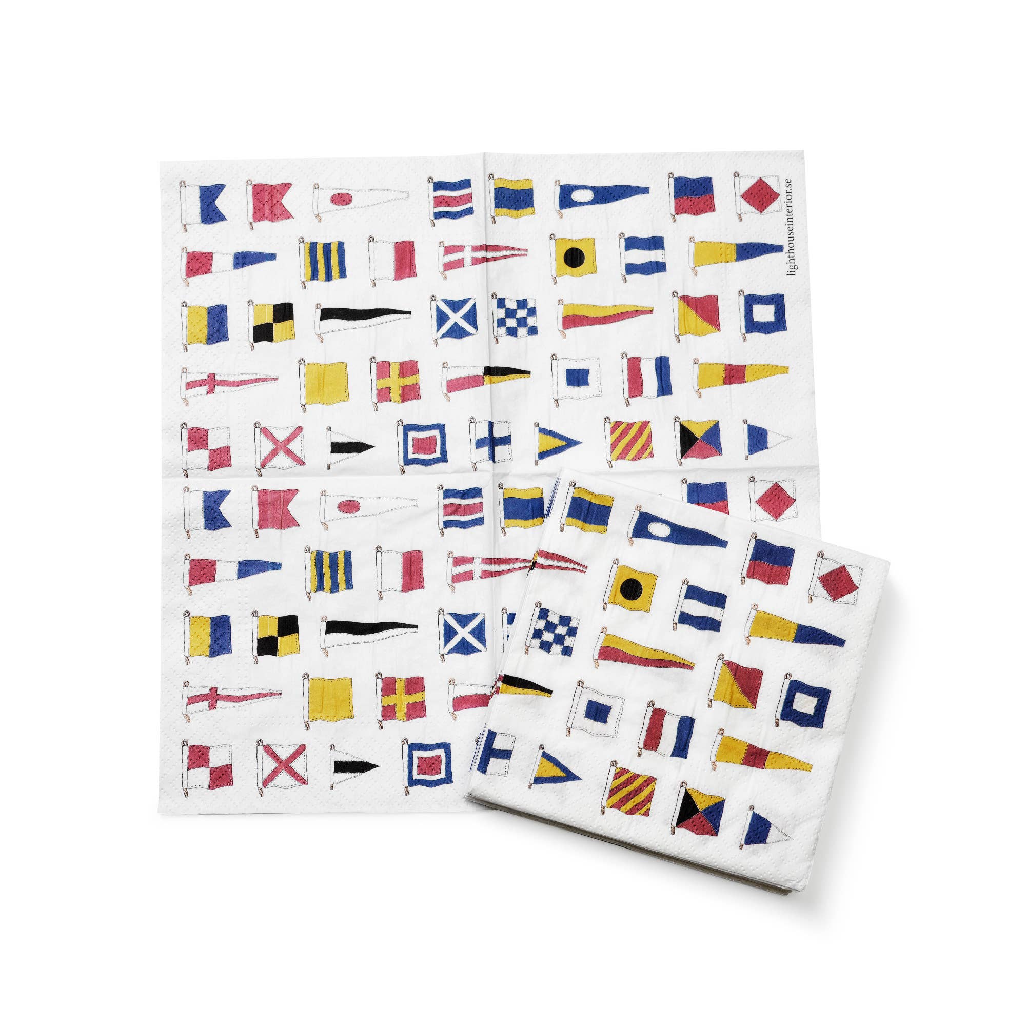 Lighthouse Interiör - Wholesale Disposable Napkin - Napkin Signal Flags
