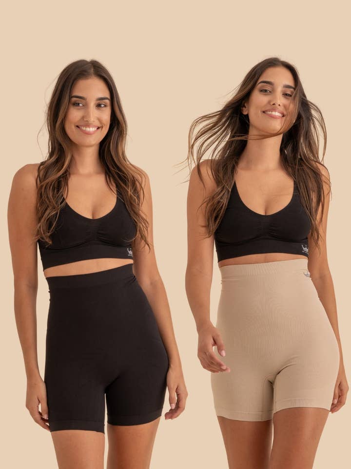 PACK2-Seamless high-waisted slimming girdle Anna for wholesale by Anaissa