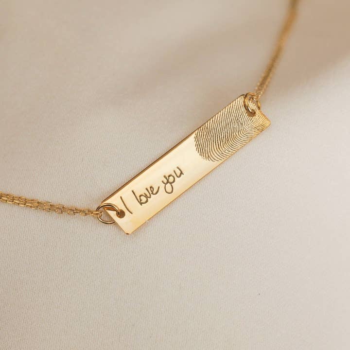 Actual Handwriting Bar Bangle for wholesale by Gowa Design