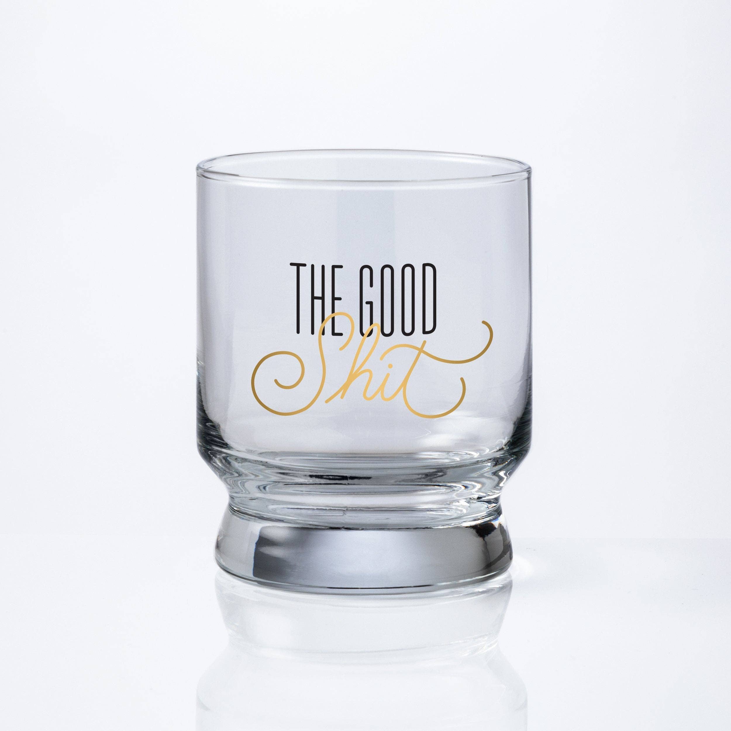 Chronicle Books - Wholesale Cocktail/Liquor Glass - Brass Monkey The Good Shit Lowball Glass0