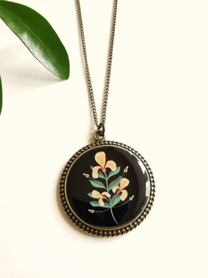 Orchid retro tower necklace for wholesale by Lilipoetry