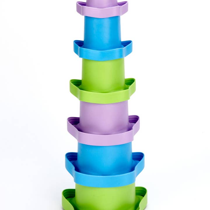 Green Toys - Vente Jeu d'anneaux à empiler – bébé - Gobelets empilables2