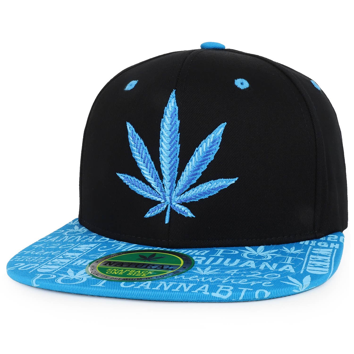 Trendy Apparel Shop – wholesale Flat-brimmed cap – Unisex – Rasta MJ Leaf Weed 3D Embroidered Flat Bill Snapback Cap3